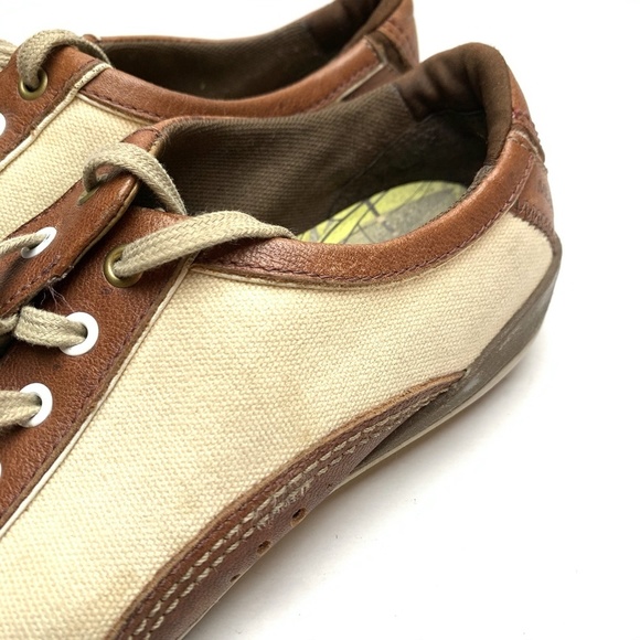 MERRELL PIROUETTE Brown Leather Canvas Shoes sz 6 - Picture 10 of 12